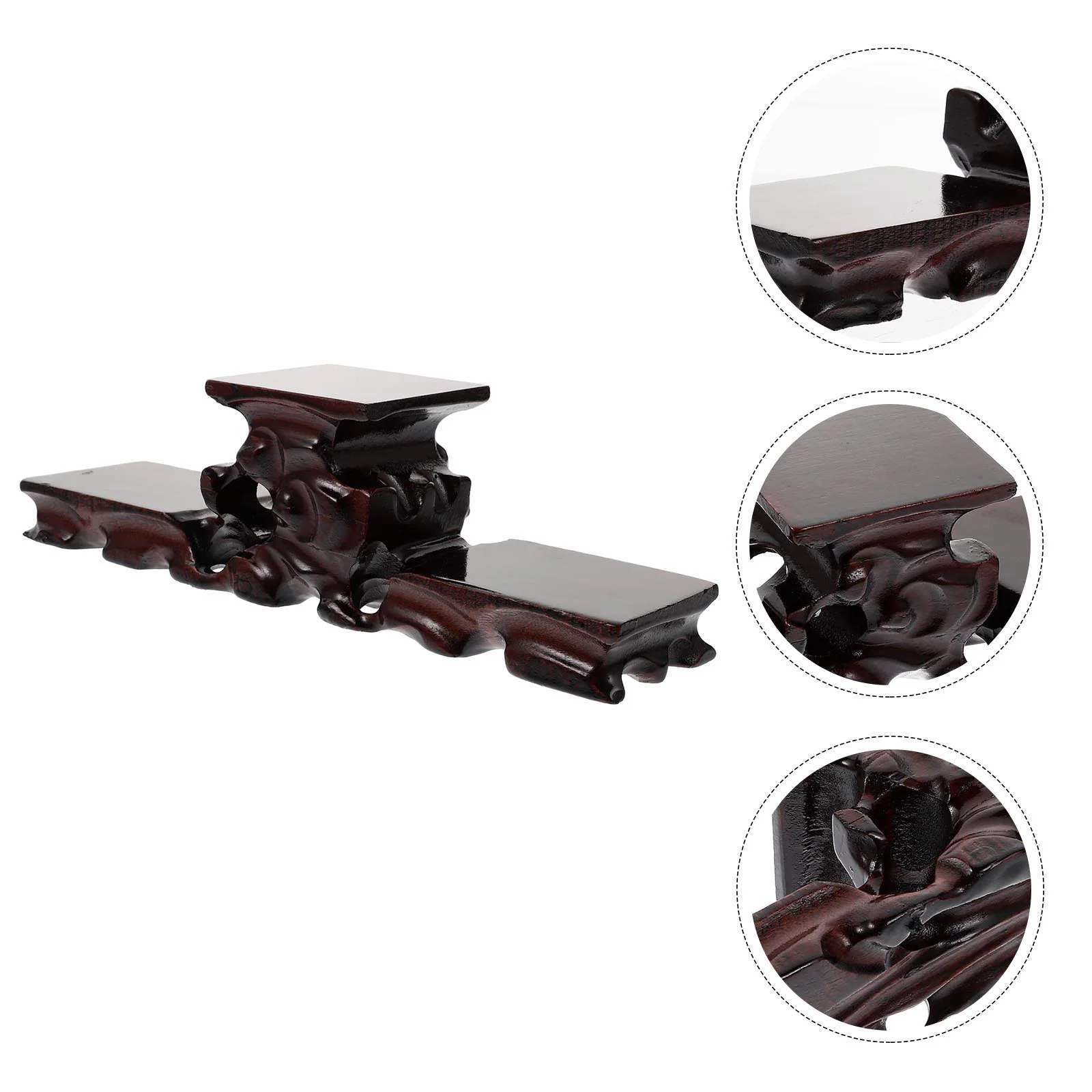 

Wood Display Stand Base Teapot Vase Bonsai Base Oriental Furniture Wooden Display Stands Display Shelf for Home Office