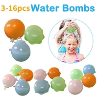 3 16pcs silicone water filling balloon colorful water explosion ball for summer inflatable games for children party water games