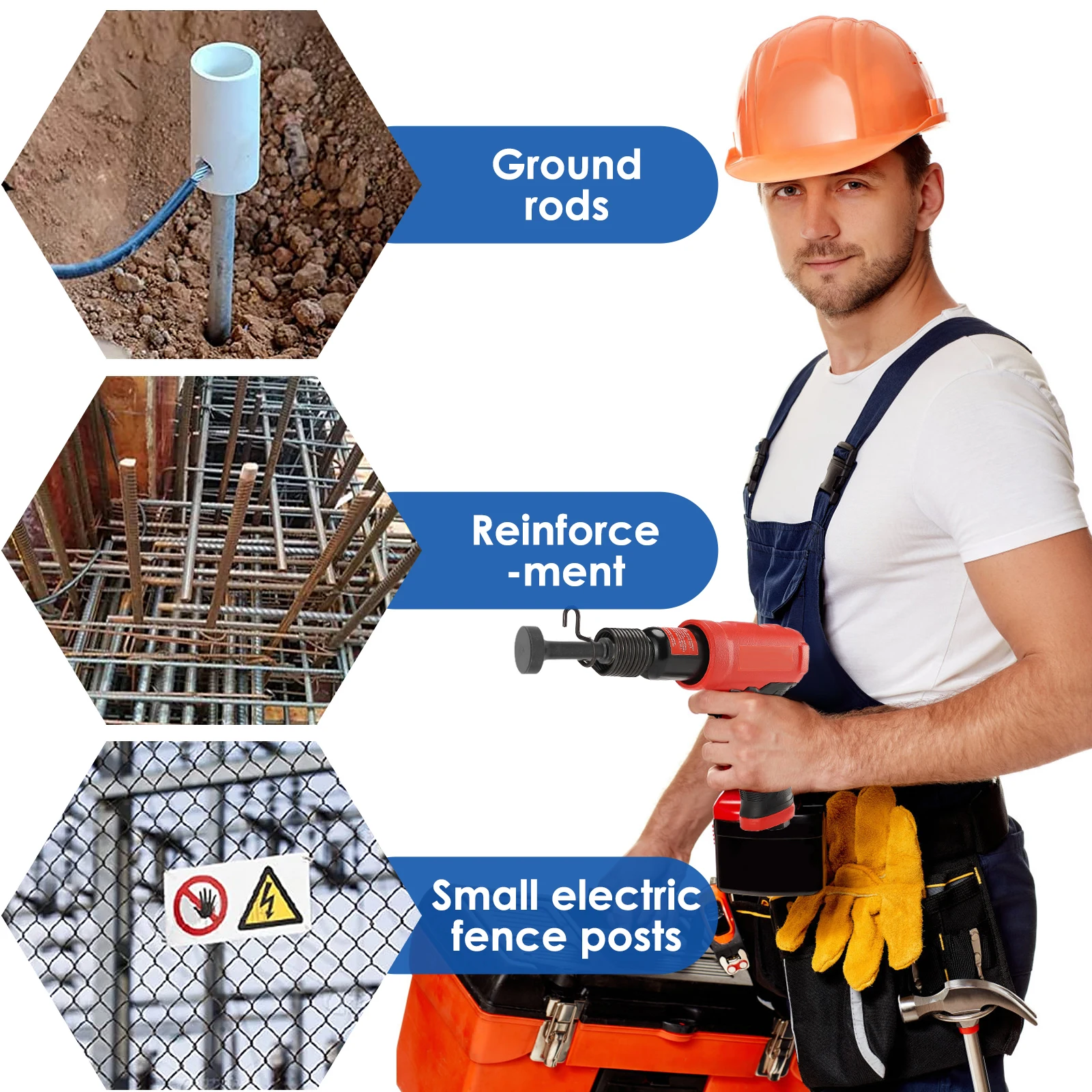 5 шт. пневматические долота с пневматическим молотком металлические насадки для