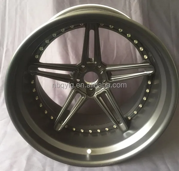 Рисунок 2 - Матовые черные кованые автомобильные колеса 3 шт