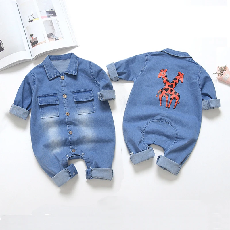 IENENS Kids Baby Boy Jumper Girls Clothes Pants Denim Long Jeans Overalls Toddler Infant Jumpsuits Newborn Clothing Tracksuits