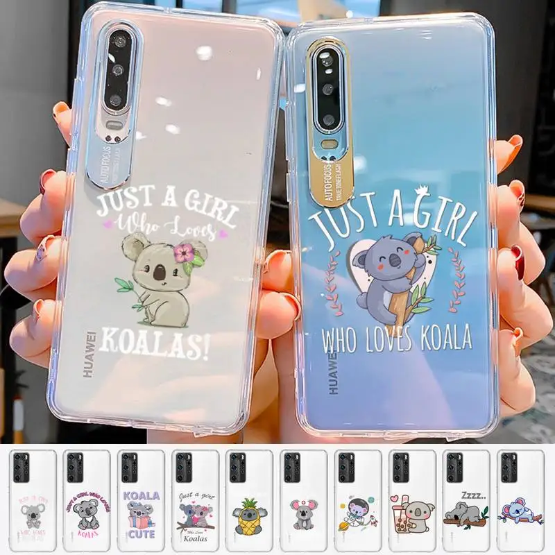 

YNDFCNB Cartoon Koala Phone Case For Huawei P 20 30 40 pro lite Psmart2019 Honor 8 10 20 Y5 6 2019 Nova3E