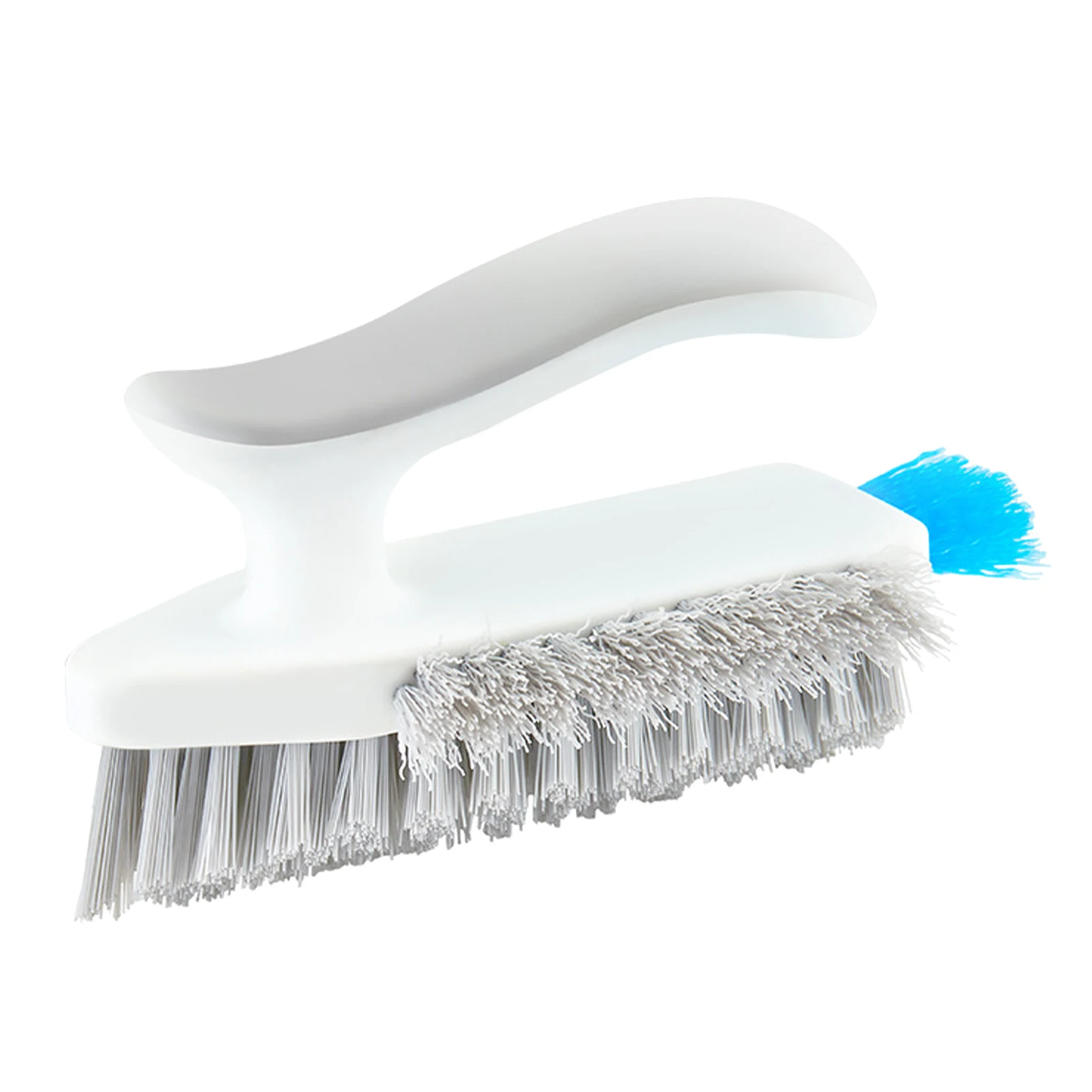 

4 In 1 Bath Scrubber Non Slip Plastic Cleaning Brush Stiff Bristles Floor Seam Windows Crevice Windshield Wiper With Handle
