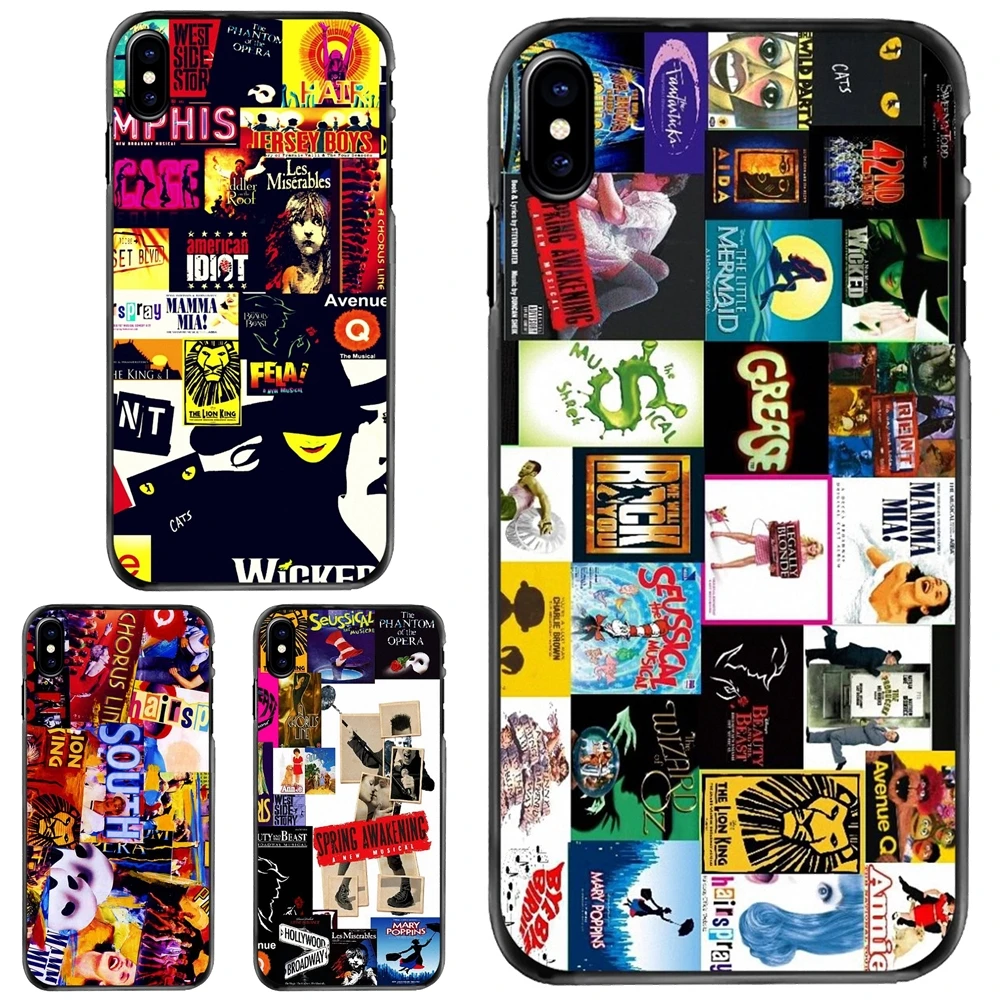 

Hard Phone Shell Case New York Broadway Collage Art For Apple iPhone 11 12 13 14 Pro MAX Mini 5 5S SE 6 6S 7 8 Plus 10 X XR XS
