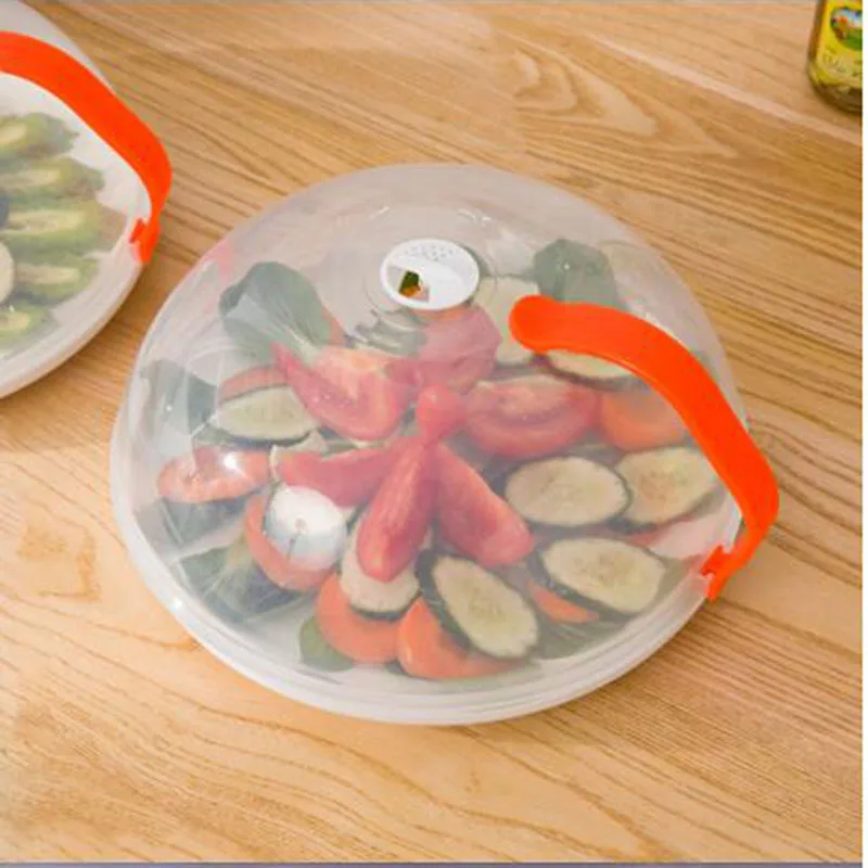

Transparent Microwave Cover With Rotatable Vent And Anti-scalding Handle High Temperature Resistance Kitchen Tool New