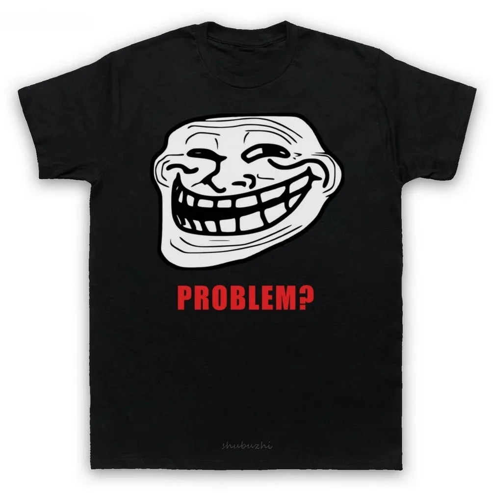 TROLLFACE MEME RAGE COMIC FUNNY TROLL JOKE INTERNET Мужская женская детская футболка Футболка для