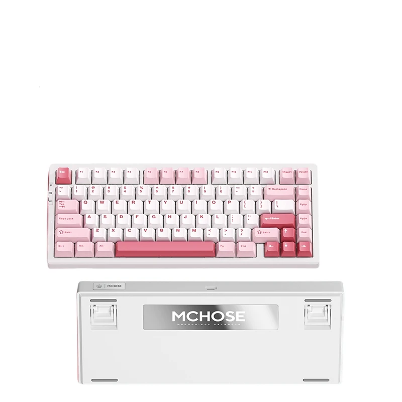 Механическая клавиатура с раскладкой 75% колпачки для клавиш боковой гравировкой