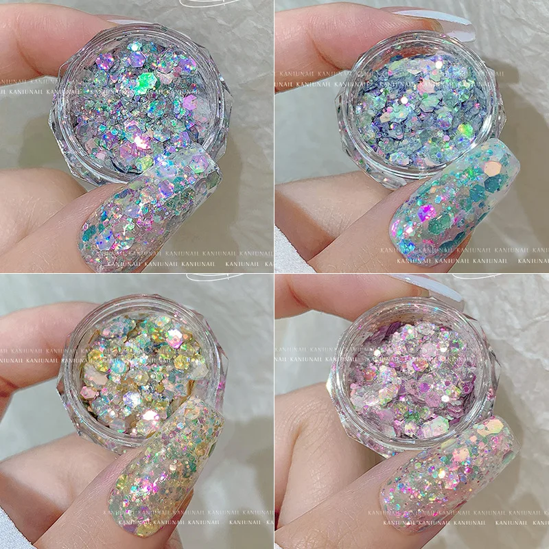 

Nail Enhancement Sequin Accessories Mixed with Explosive Dazzling Nail Decoration Materials Including Glitter Powder Decoration