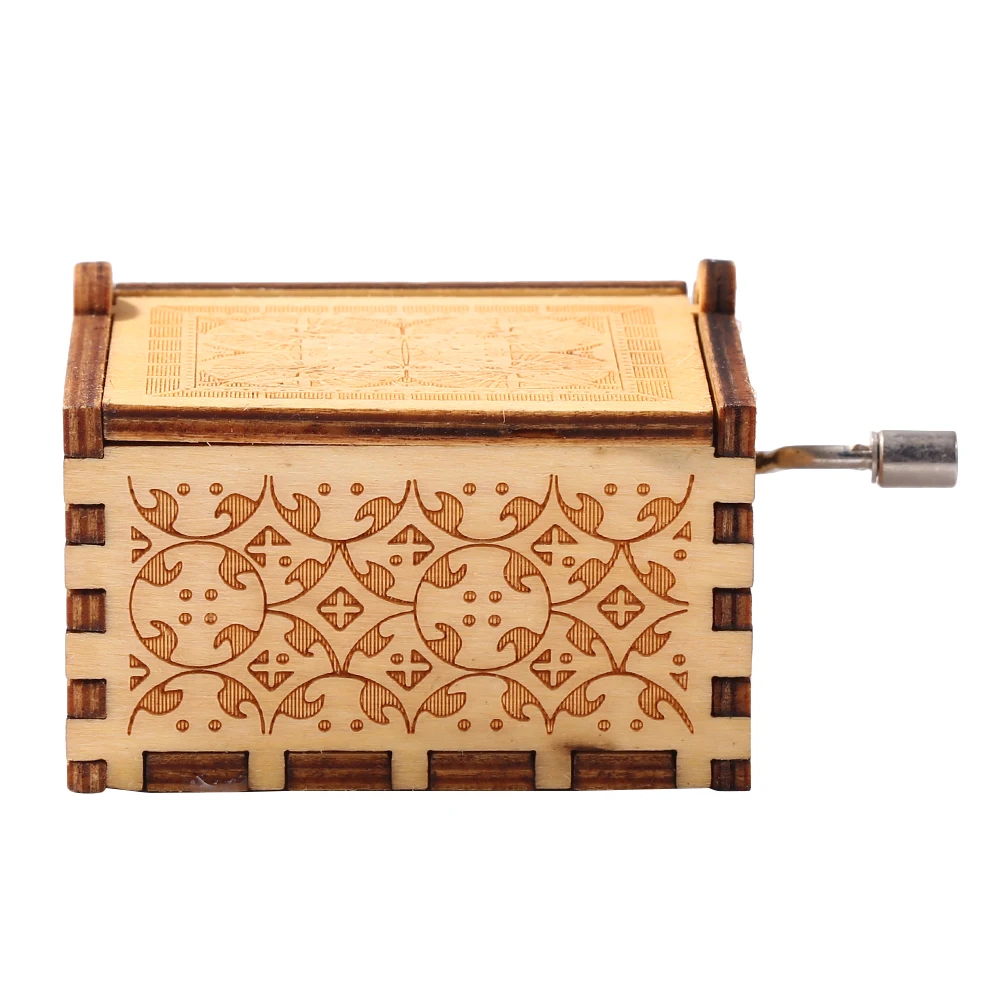 Деревянная музыкальная шкатулка с гравировкой изысканная винтажная деревянная