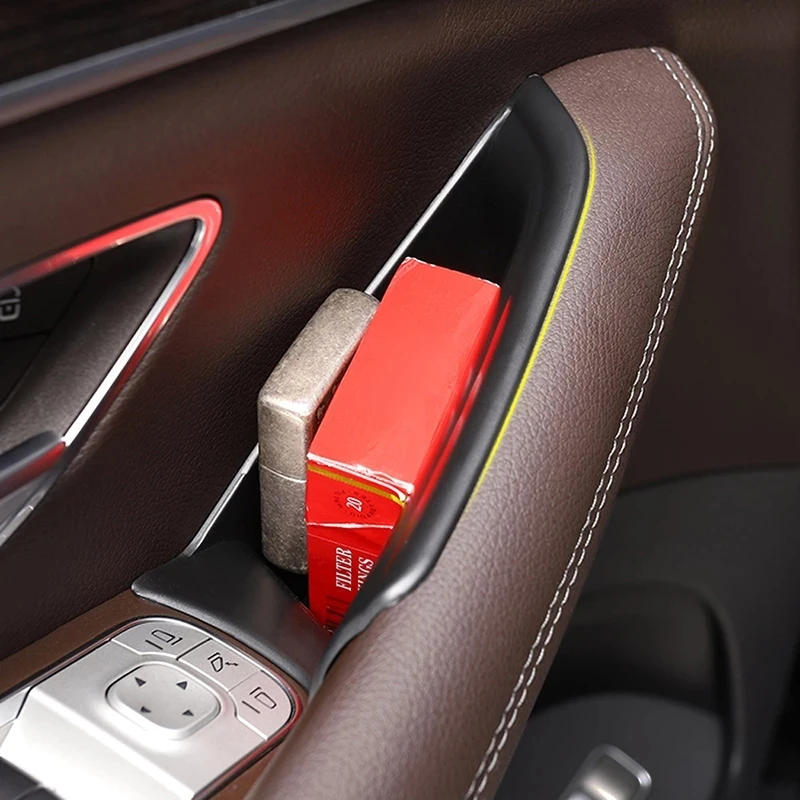 

For Mercedes-Benz GLE GLS Class W167 X167 2020 2021 2022 Side Doors Interior Glove Storage Box Organizer Case Holder Accessories
