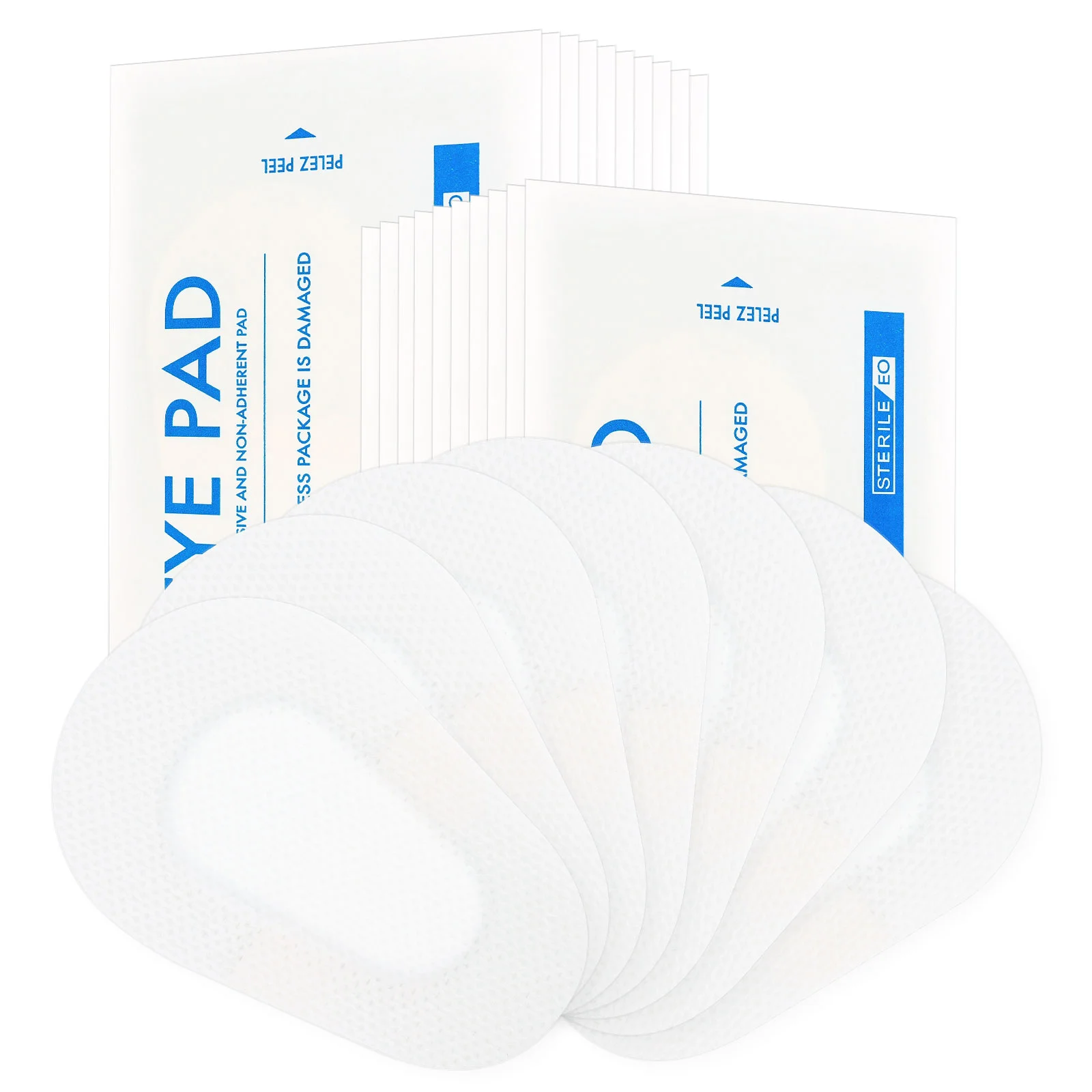 

Lurrose 20pcs Nonwoven Eye Pads Post Operative Eye Patch Stickers Comfortable Self-adhesive Non-woven Wound Dressings (Random