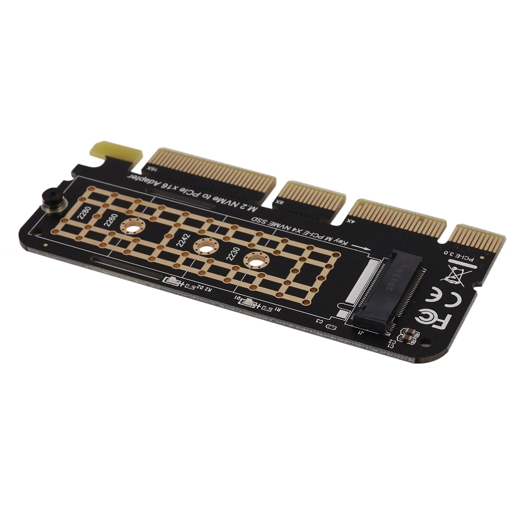 Карта конвертера M.2 NVMe SSD в PCI-E X16 NGFF M-Key PCIe PCI-Express X4/X8/X16 HDD адаптера твердотельного