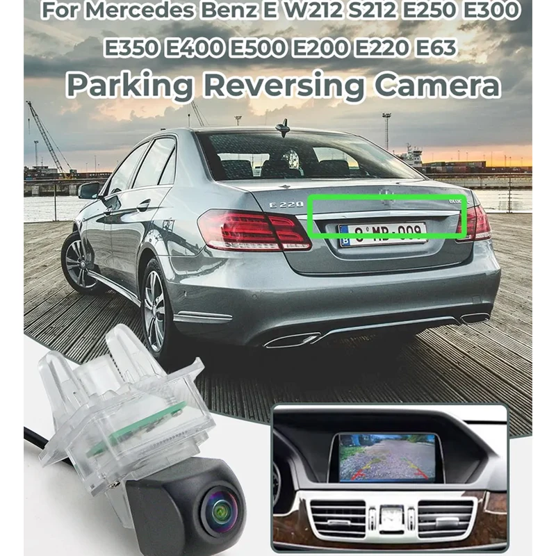 Фото 170 °   Камера заднего вида AHD 1080P CVBS для Mercedes Benz E W212 S212 E250 E300 E350 E400 E500 E200 E220 E63 №3