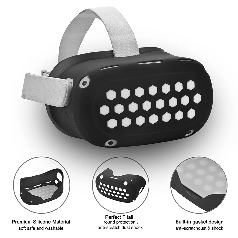 Защитный чехол для Oculus Quest 2 гарнитуры VR накладка на глаза контроллера аксессуары