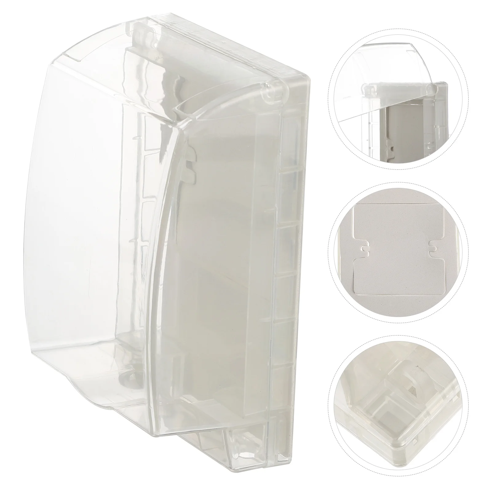 

Socket Waterproof Box Outdoor Electrical Outlet Plastic Plug Cover Single Row Switch Protection Box Abs Outlet Cover Baby