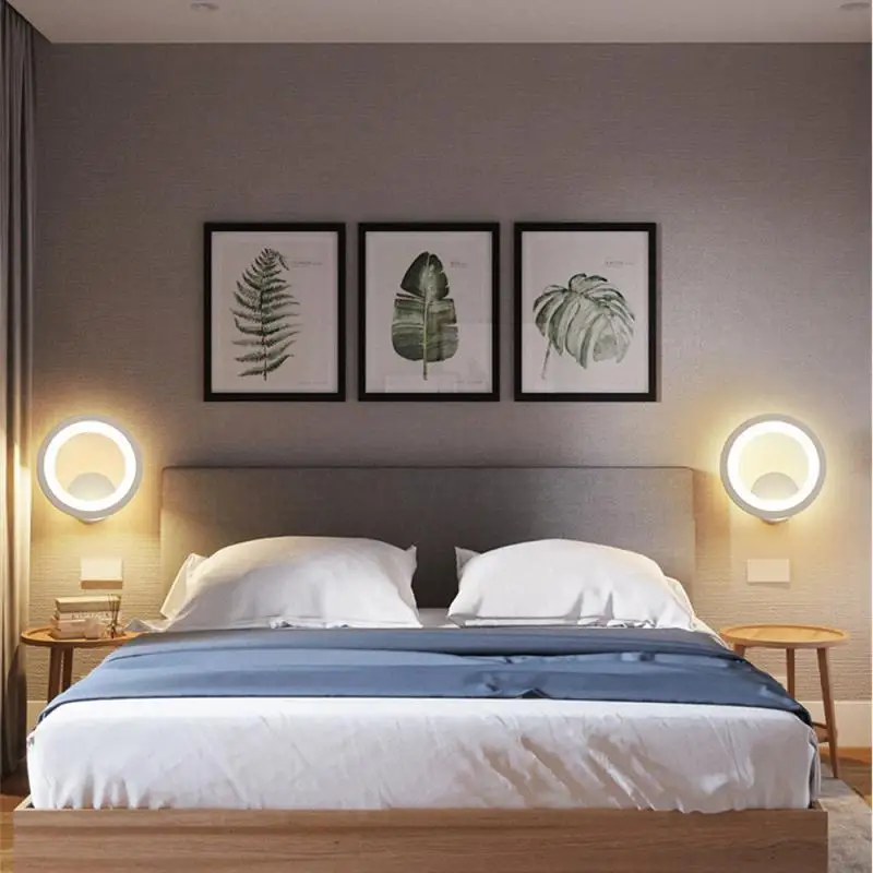 

New Round Wall Mount Light Vintage Wall Sconces Lighting LEDs Wall Lamp Light for Bedside Corridor Bedroom Living Room Hallway