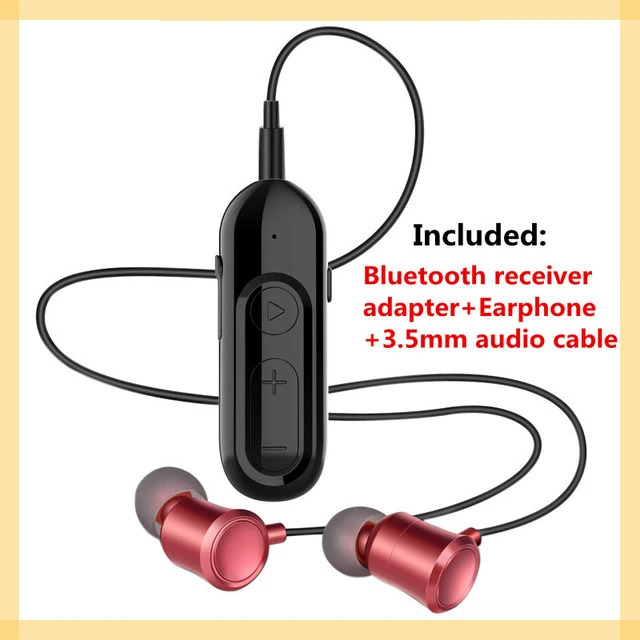 

Bluetooth 5.0 Receiver with Earphone Microphone 3.5mm Jack AUX Wireless Audio Adapter for Car Headphone Speaker Stereo Music