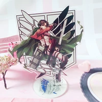 15cm attack on titan figure acrylic stand desk decoration model ornament fans collection accessories toys gifts