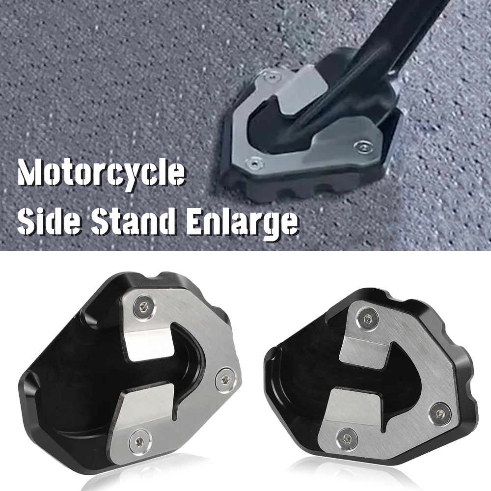

2024 Side Stand Pad Plate Kickstand Enlarger Support Extension CNC Aluminum For 1290 Super Duke R Evo 2019 2020 2021-2022-2023