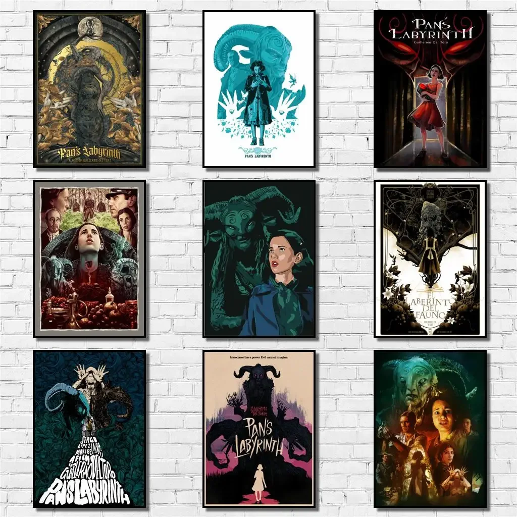 

40 Дизайнов, лабиринт из фильма «Пан» 2006, плакат из белой бумаги, художественные красивые наклейки на стену для кафе, бара