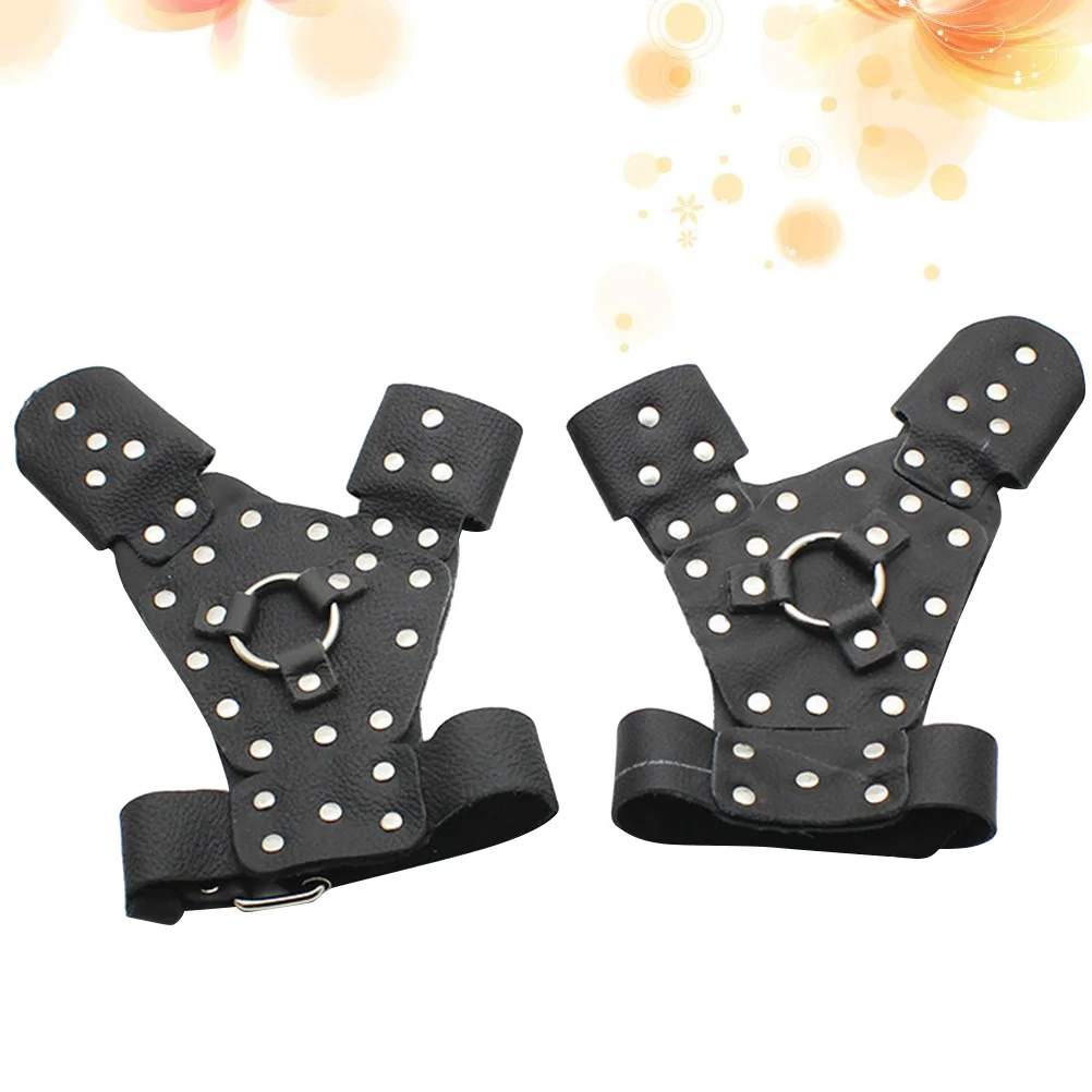 

2 Pair Professional Wristband Durable Handguard Efficient Bracer for Fishing Slingshot (Right Hand and Left Hand One Pair for