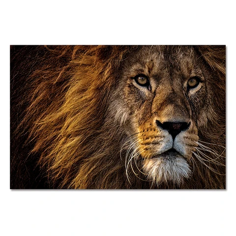 Современная Картина на холсте с изображением семьи льва, настенные художественные плакаты с изображением диких животных, Льва, художественные картины на холсте для гостиной, украшение для дома