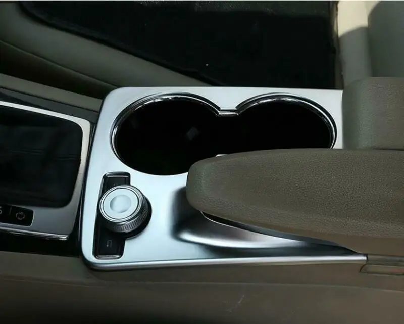 

Silver Water Cup Holder Central Control Cover Accessories High quality