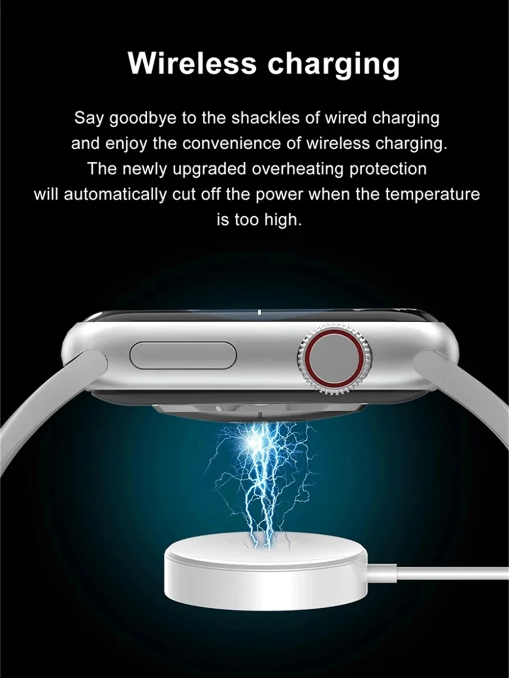 Оригинальные Смарт-часы IWO W27 Pro серия 7 беспроводное зарядное устройство функция