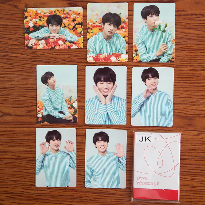 Новые KPOP Bangtan Boys Love Yourself Japan Mini Pc Set милые фото карты японские фотокарты для заметок