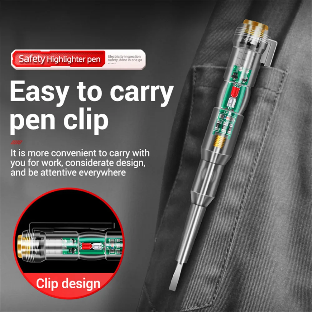

ABS Intelligent Voltage detector test Pen Induced Electric Screwdriver Probe Zero Live Wire Detection Sensor household tester