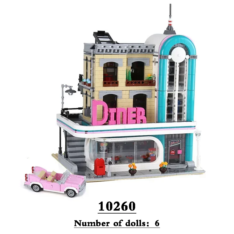 Городские строительные блоки Classic Street View 10260 10232 10224 10218 10190 10197 1021110270 10251 Подарки