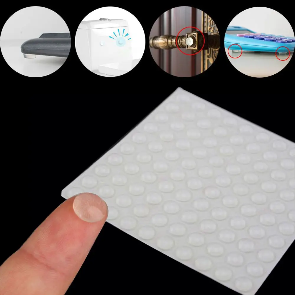 

300Pcs Self Adhesive Bumpers Furniture Accessories Anti-collision Door Stops Buffer Sticker Rubber Pads Shock Absorber