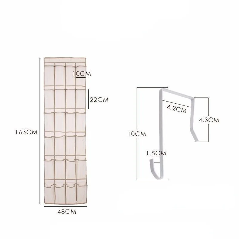 Подвесные стеллажи для хранения 24 задние кармана шкаф обуви пустых стеллажей |