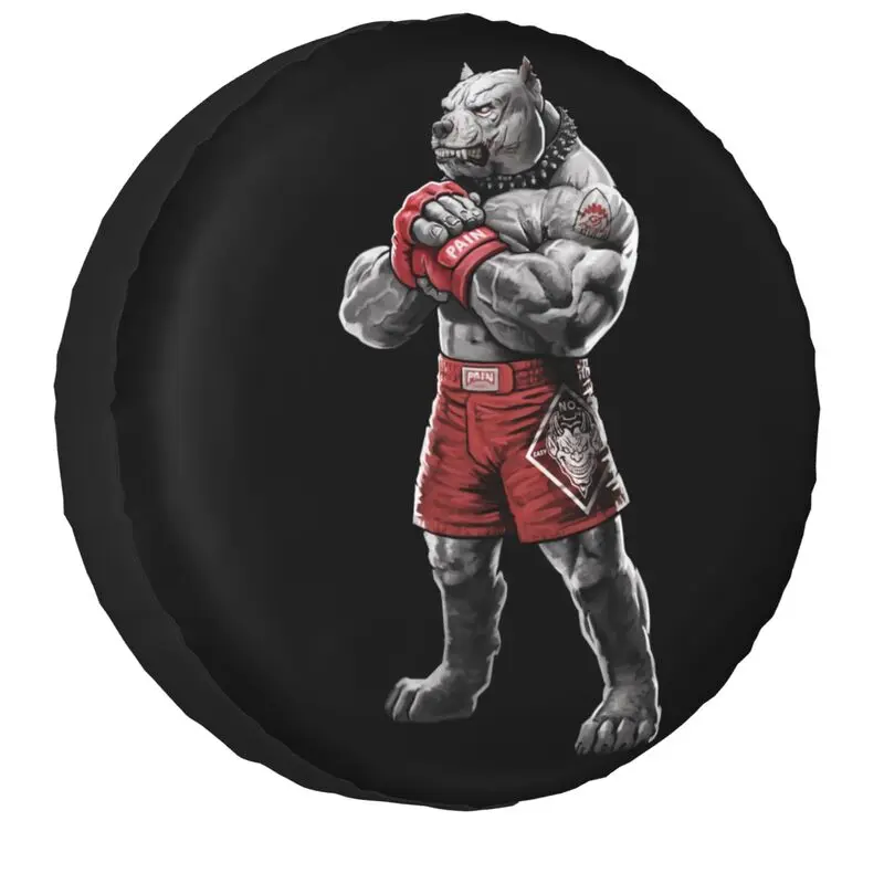 Запасное колесо для Jeep Mitsubishi Pajero 4x4 RV Animal Grappling чехол файтинг-боксера питбуля