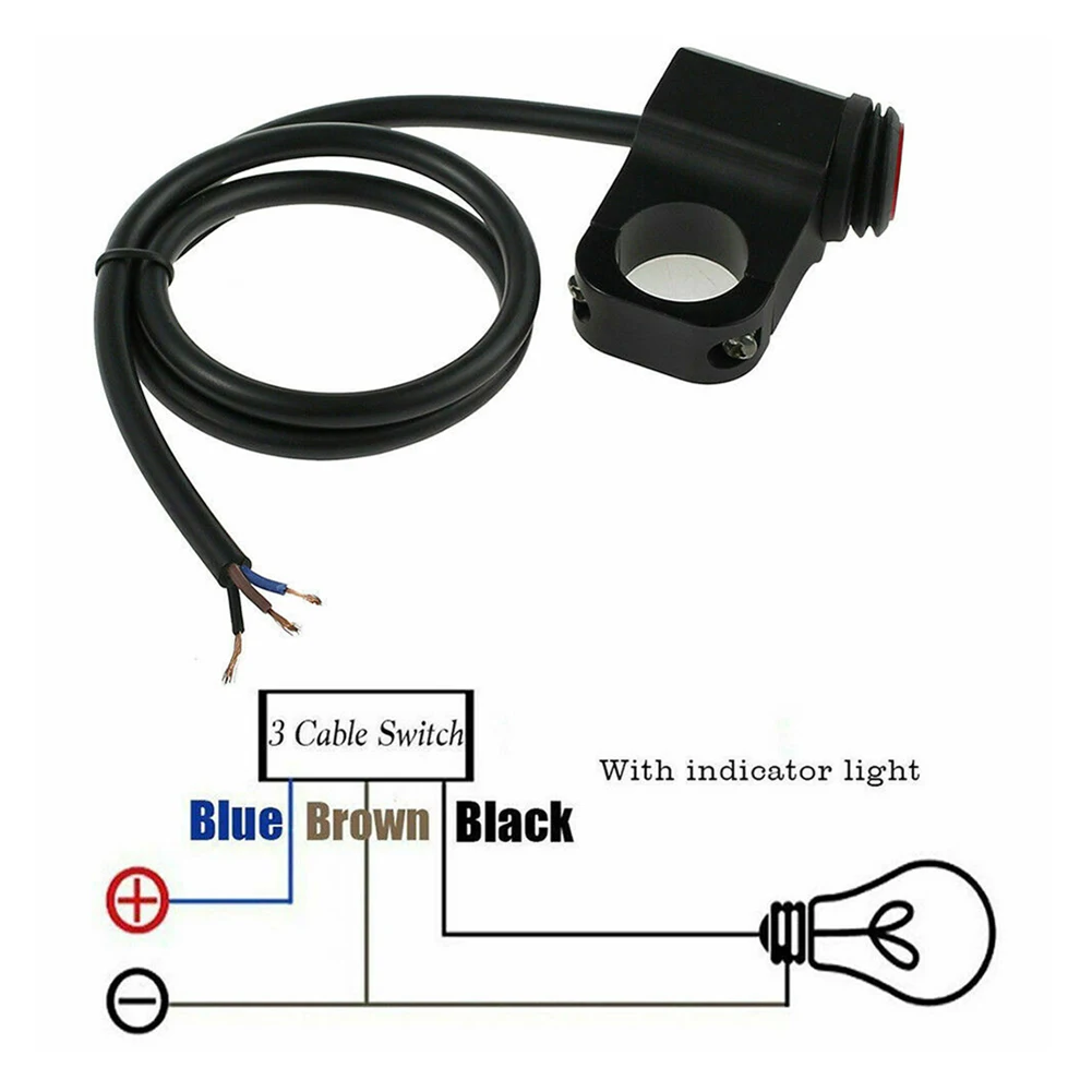 

Brand New Motorcycle Switch Switch 120W 12V 16A Aluminum Alloy Black Electrical: On-off For The Whole 12v Battery
