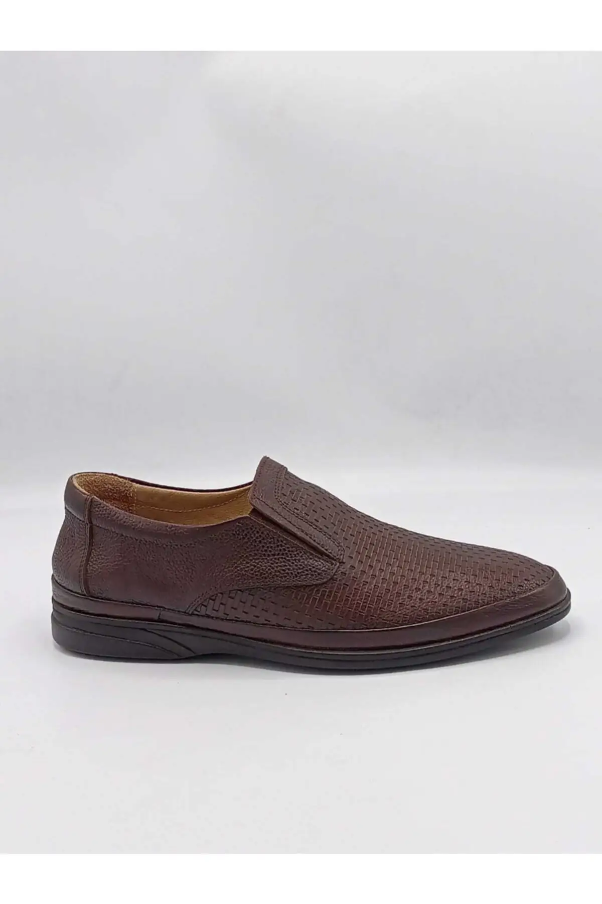 

Men's Shoes ekpearl Orthopedic Genuine Leather Brown Casual Style Men Loafers Comfortable Shoes