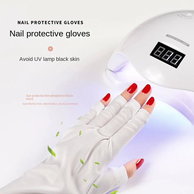 

Перчатки для защиты ногтей от УФ-излучения гель для дизайна ногтей светодиодсветодиодный лампа для сушки светильник для радиации инструме...