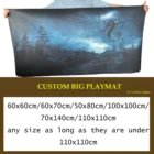 Большой игровой коврик из натурального каучука на заказ, любой размер для TCG, карточных игр, настольных игр, индивидуальный уникальный игровой коврик для турнира