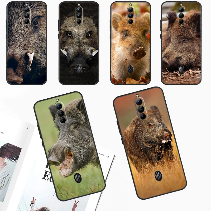 Чехол с рисунком дикого кабана для ZTE Nubia Red Magic 9 Pro 8 8S Plus 6 7 6S 7S 6R