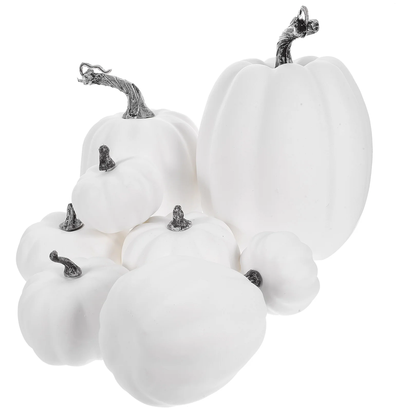 

White Foam Pumpkins Decorating Artificial Diy Crafts Halloween Thanksgiving Fall Harvest Party Decorations