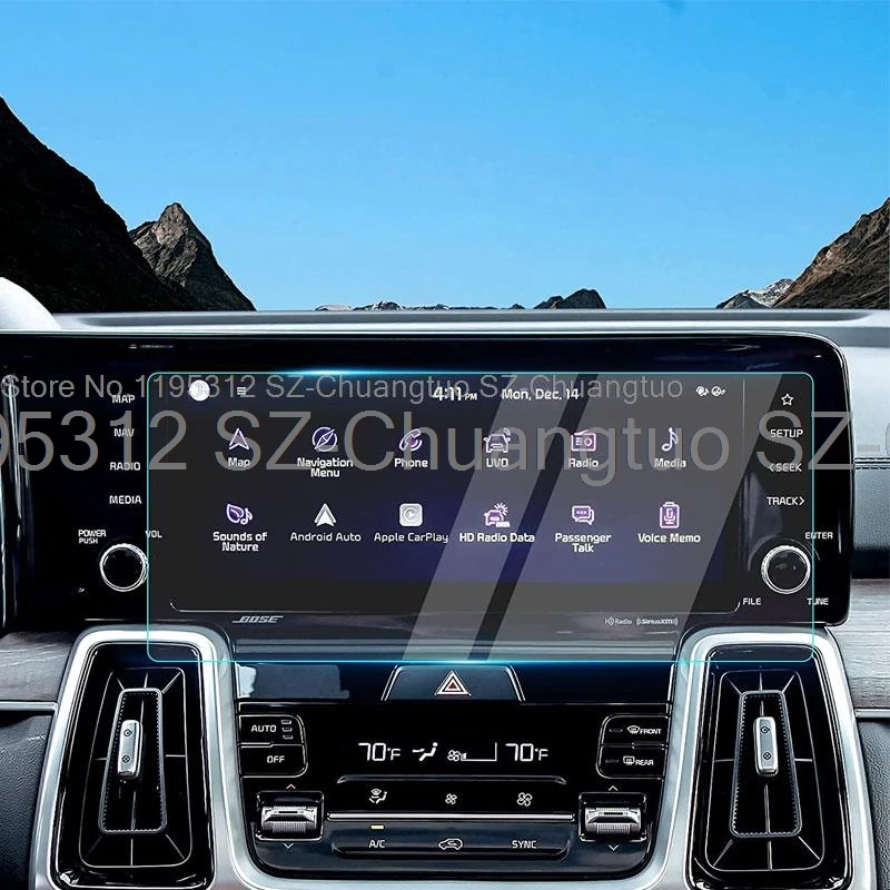 

Пленка из закаленного стекла для Kia Sorento MQ4 2021 2022, автомобильная навигационная пленка для экрана, аксессуары для салона автомобиля