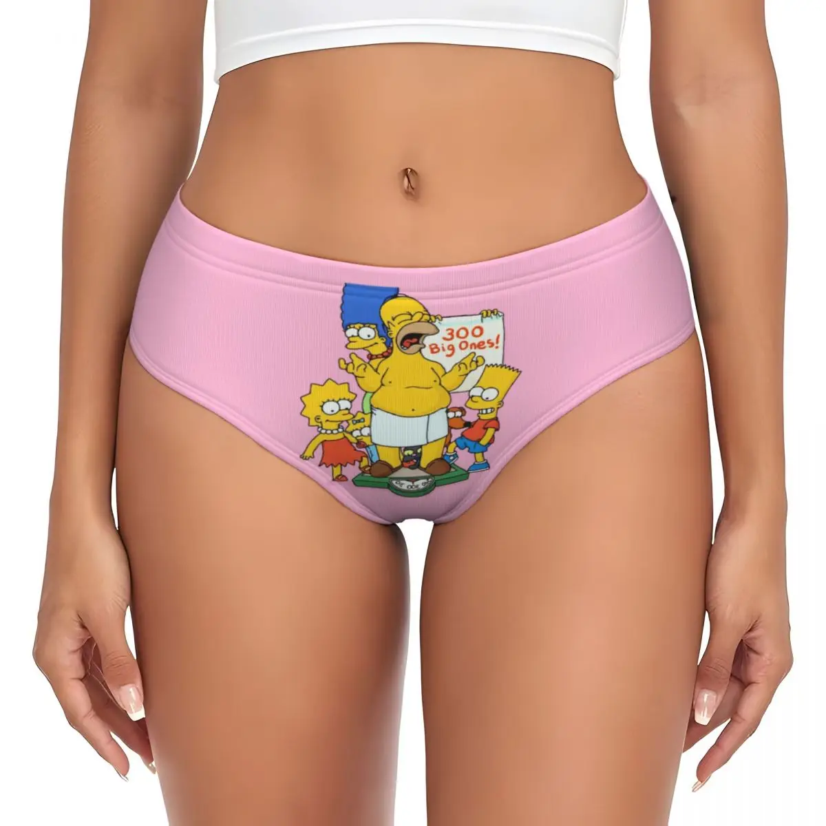 Индивидуальные Симпсоны эстетичные Семейные трусики женское дышащее эластичное