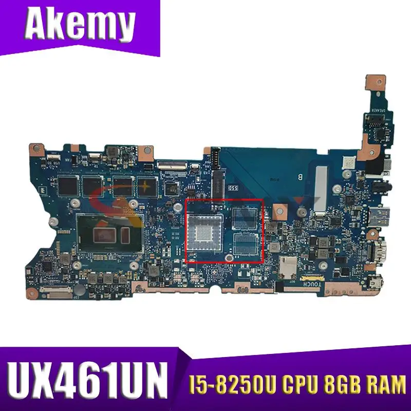 

UX461UN материнская плата для ноутбука с I5-8250U CPU 8GB RAM для ASUS ZenBook UX461UN UX461U UX461F UX461FN материнская плата Laotop