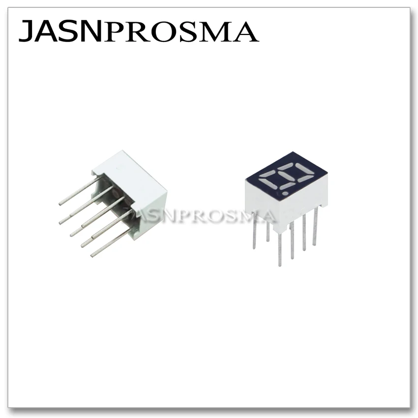 Фото JASNPROSMA 50 шт. 0,28 дюйма, 7 сегментов, 1 бит, трубка, красный, желтый, нефрит, зеленый, синий, белый, 0,28 дюйма, общий катод, светодиодный дисплей №2