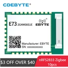 10 шт.лот Малый SoC nRF52833 BLE 5,1 Zigbee многопротокольный беспроводной модуль Rf  модуль связи IOT