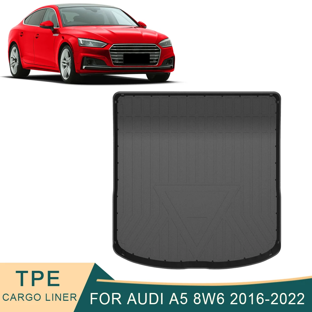 

For Audi A5 8W6 Sportback 2016-2022 Car Cargo Liner All-Weather TPE Non-slip Trunk Mats Boot Tray Carpet Interior Accessories
