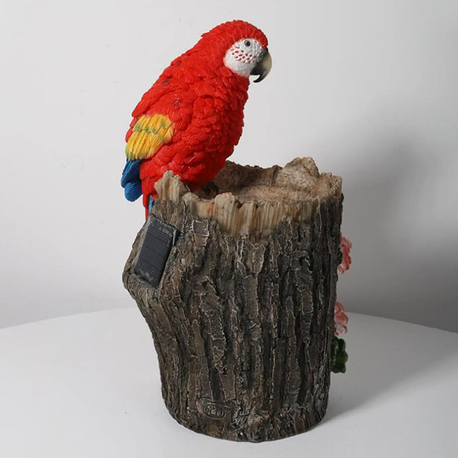 

Parrot Solar Garden Statue Resin Garden Weather Resistant Decorations Housewarming Gift