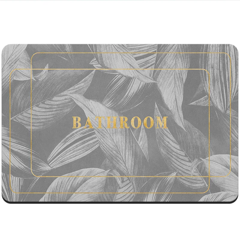 

Water-absorbing Mat Foot Mat Toilet Bathroom Doorway Non-slip Household Quick-drying Carpet Washroom Bathroom Floor Mat