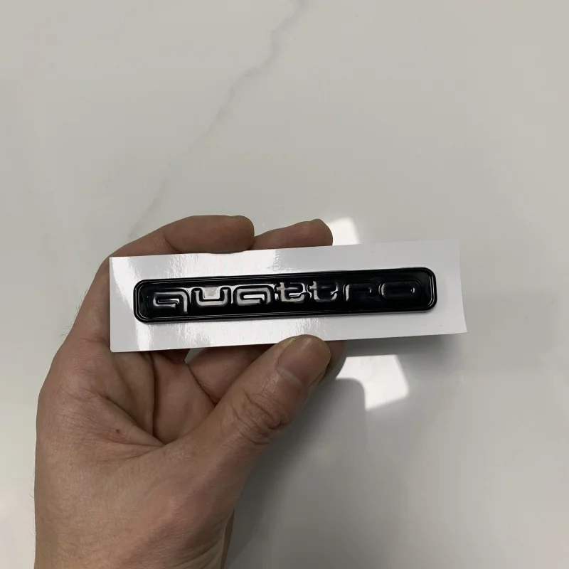 

AUDI A4 4-кольцевой логотип ABS черный 2007-2024 Автомобильный капот передняя решетка задний багажник эмблема значок наклейка Quattro Sline A4 аксессуар ремонт