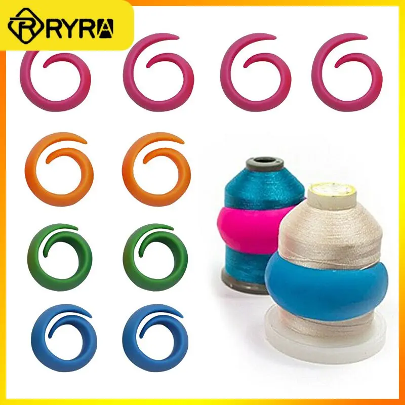 

12PCS/Set 20mm Height Random Color Silicone Bobbin Clamps Holders Thread Spool Huggers Keep Savers Tools Sewing Accessories